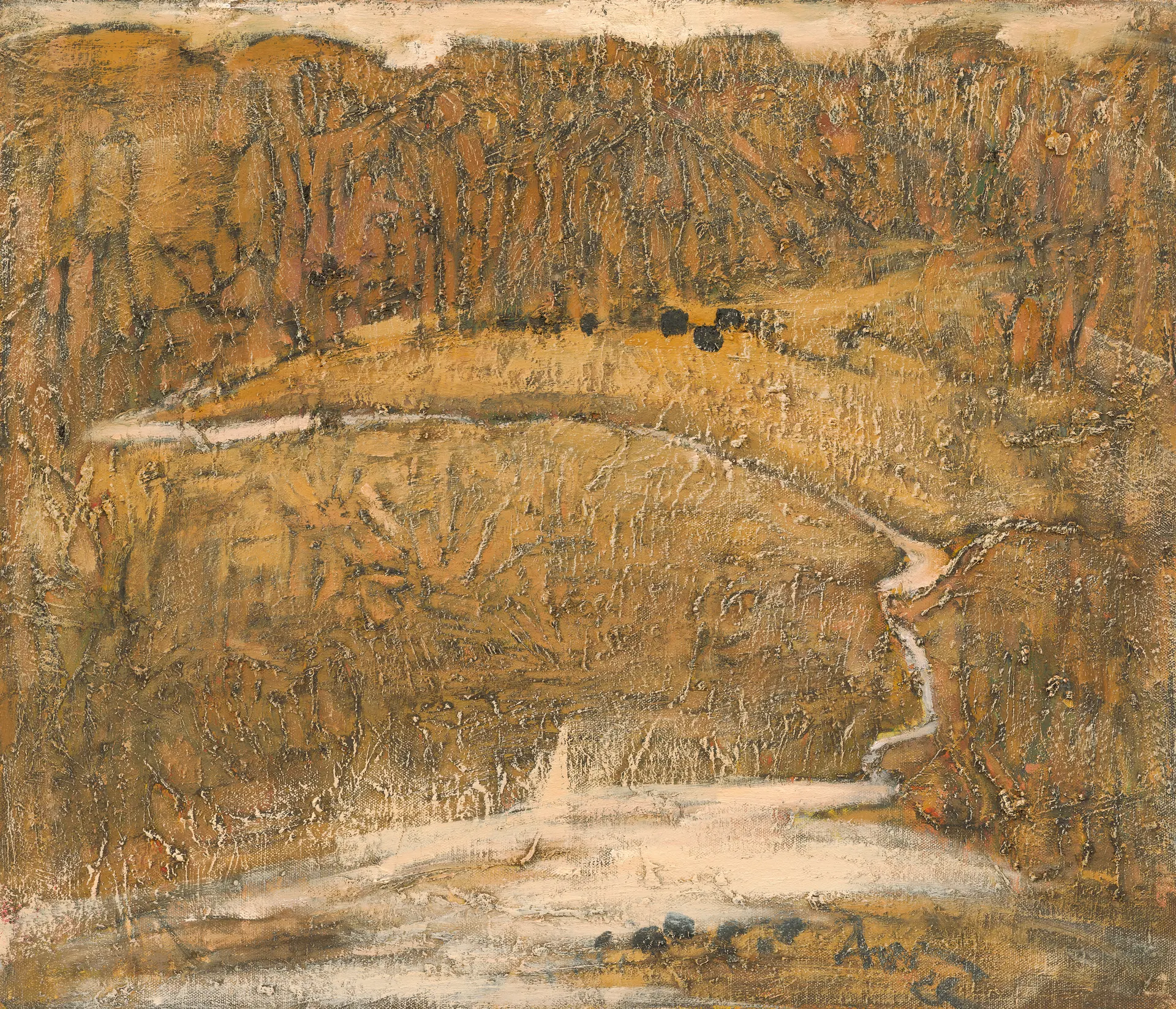 布面油畫    Oil on canvas    45 × 52 cm    1990