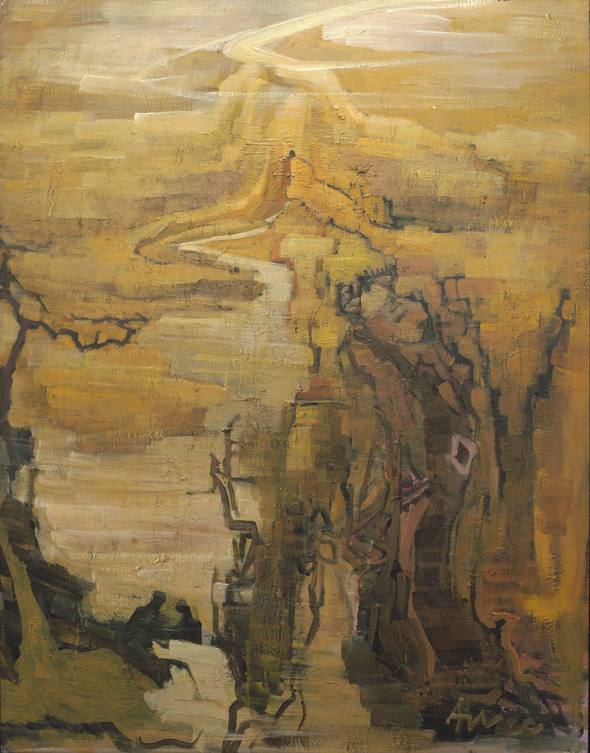 布面油畫    Oil on canvas    45 × 52 cm    1990